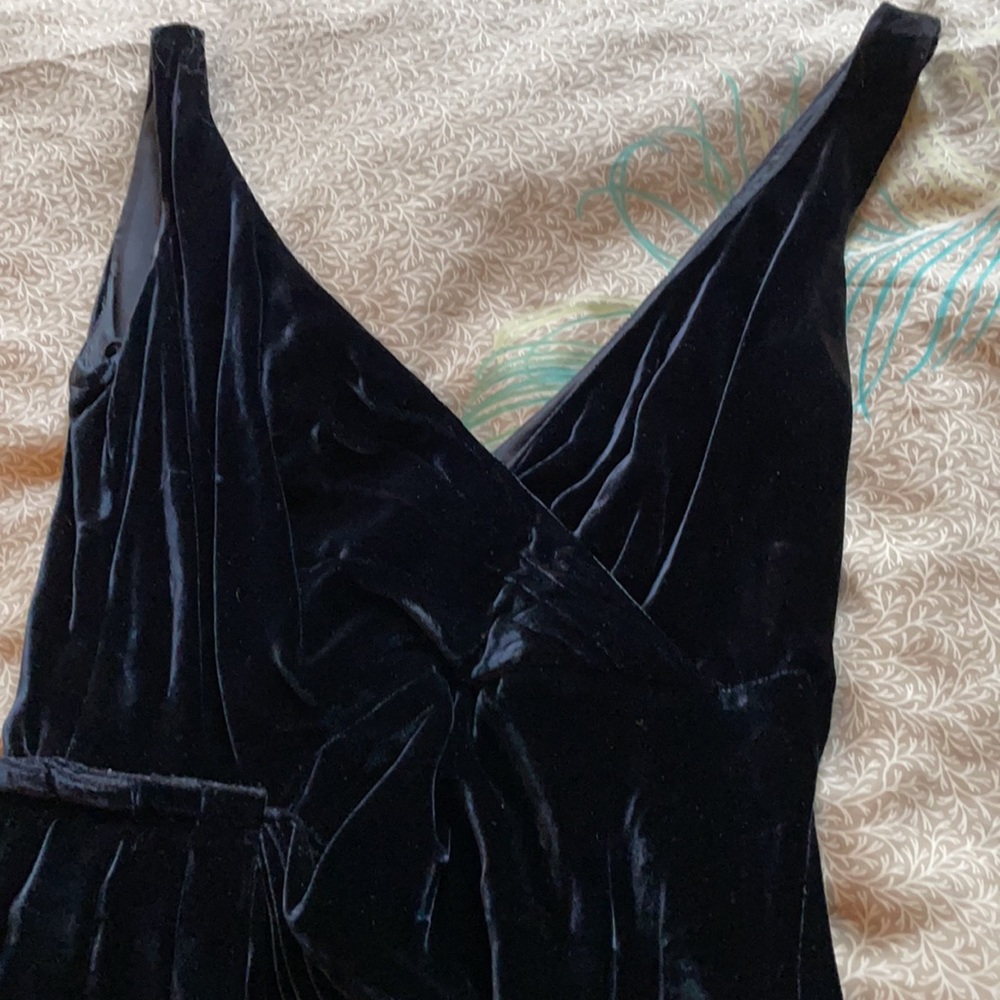 Prada black velvet cocktail dress - Picture 4 of 5